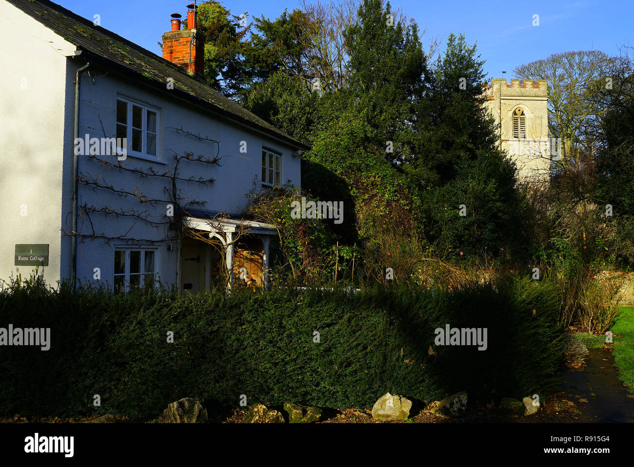 Rovine Cottage, Ayot St Lawrence, Hertfordshire Foto Stock