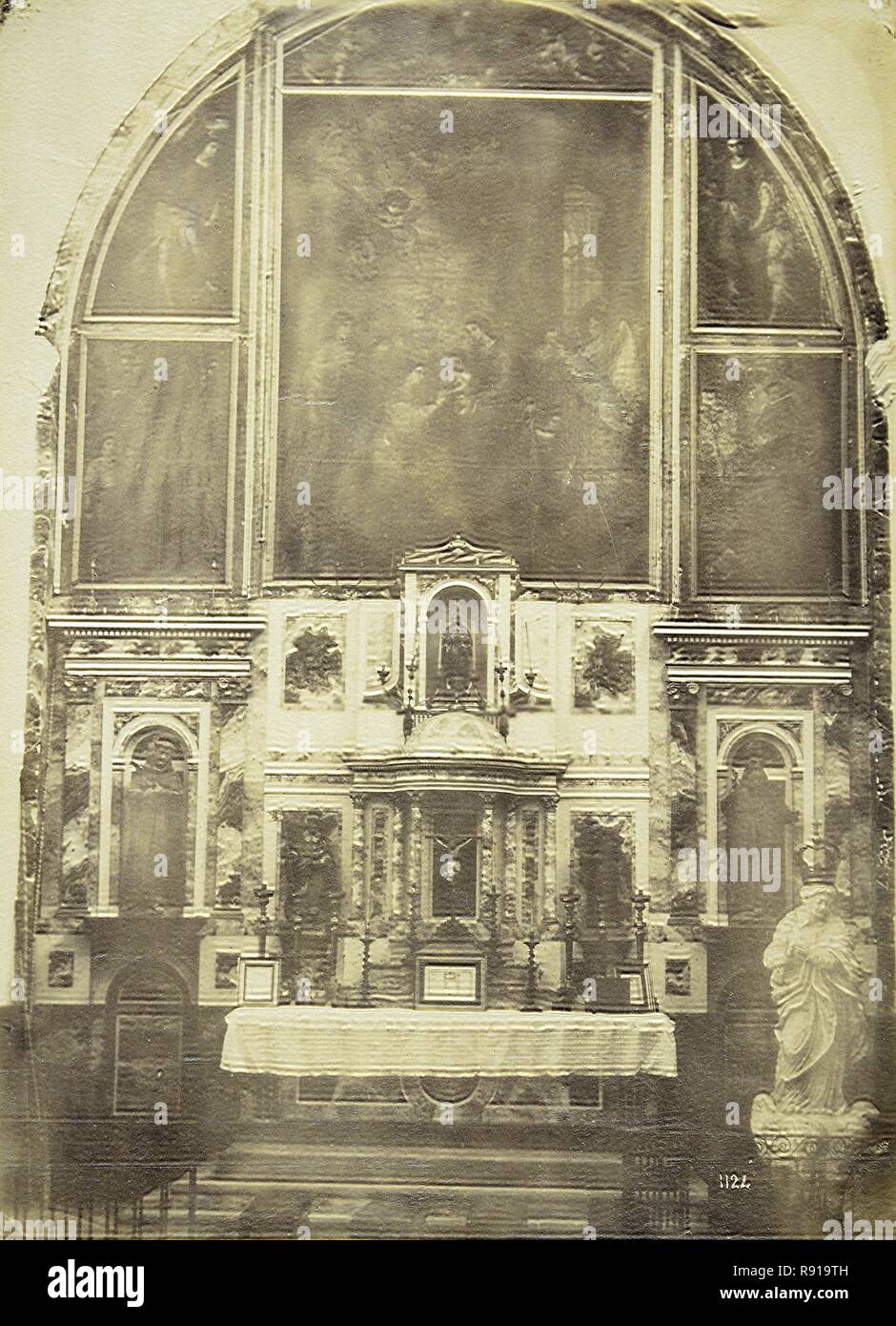 Cádiz, altare mayor de la Iglesia de Santa Catalina del Convento de Capuchinos de Cádiz. Autore: Murillo, Bartolomé Esteban. Foto Stock