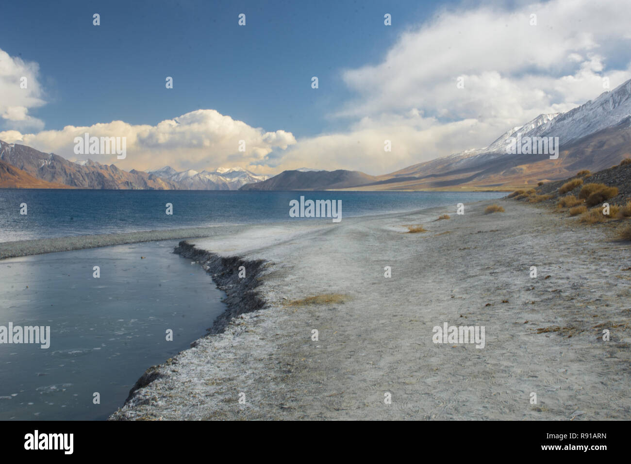 Pangong tso, Pangong lake, ladakh (India) Foto Stock