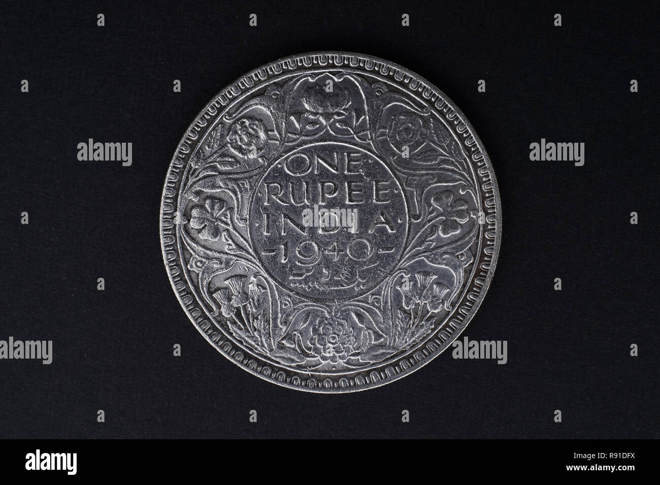 04-Ott-2015-1 Rupee - George VI del 1940 Mumbai India Maharashtra Foto Stock