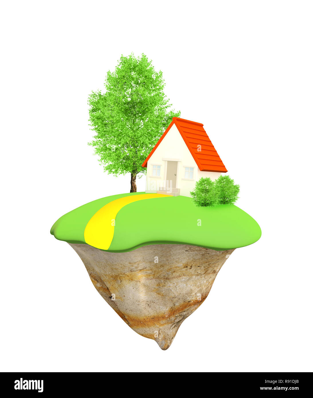 Immagine concettuale - sogno di casa propria Foto Stock