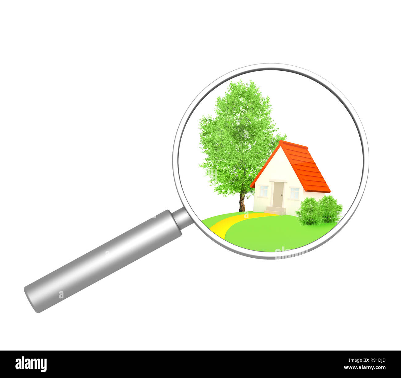 Immagine concettuale - sogno di casa propria Foto Stock