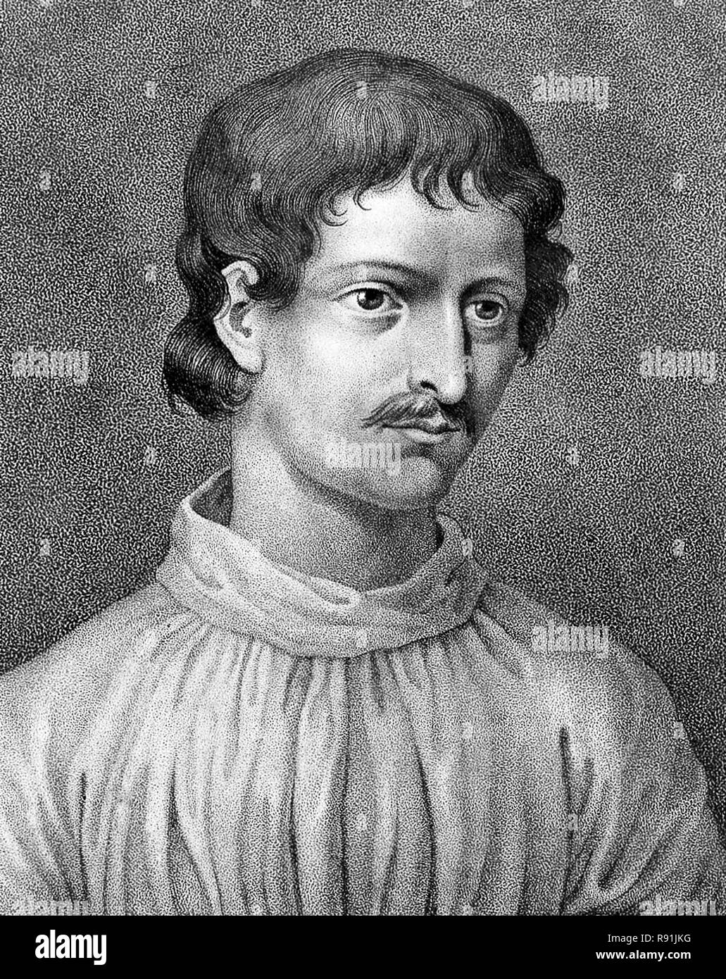 Giordano Bruno (1548 - 1600), filosofo italiano Foto Stock