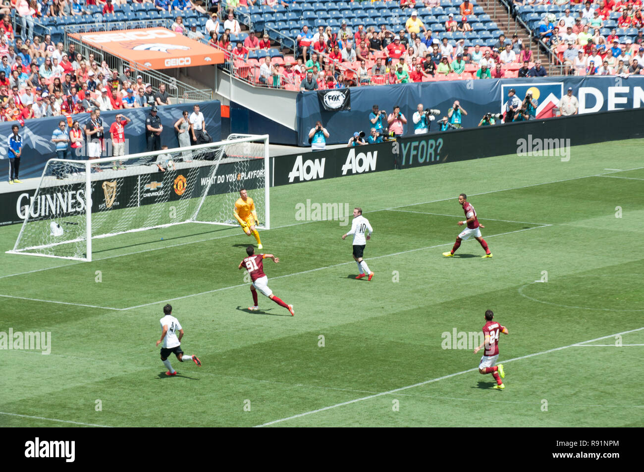 Il Manchester United vs AS Roma durante la concorrenza negli Stati Uniti. Foto Stock
