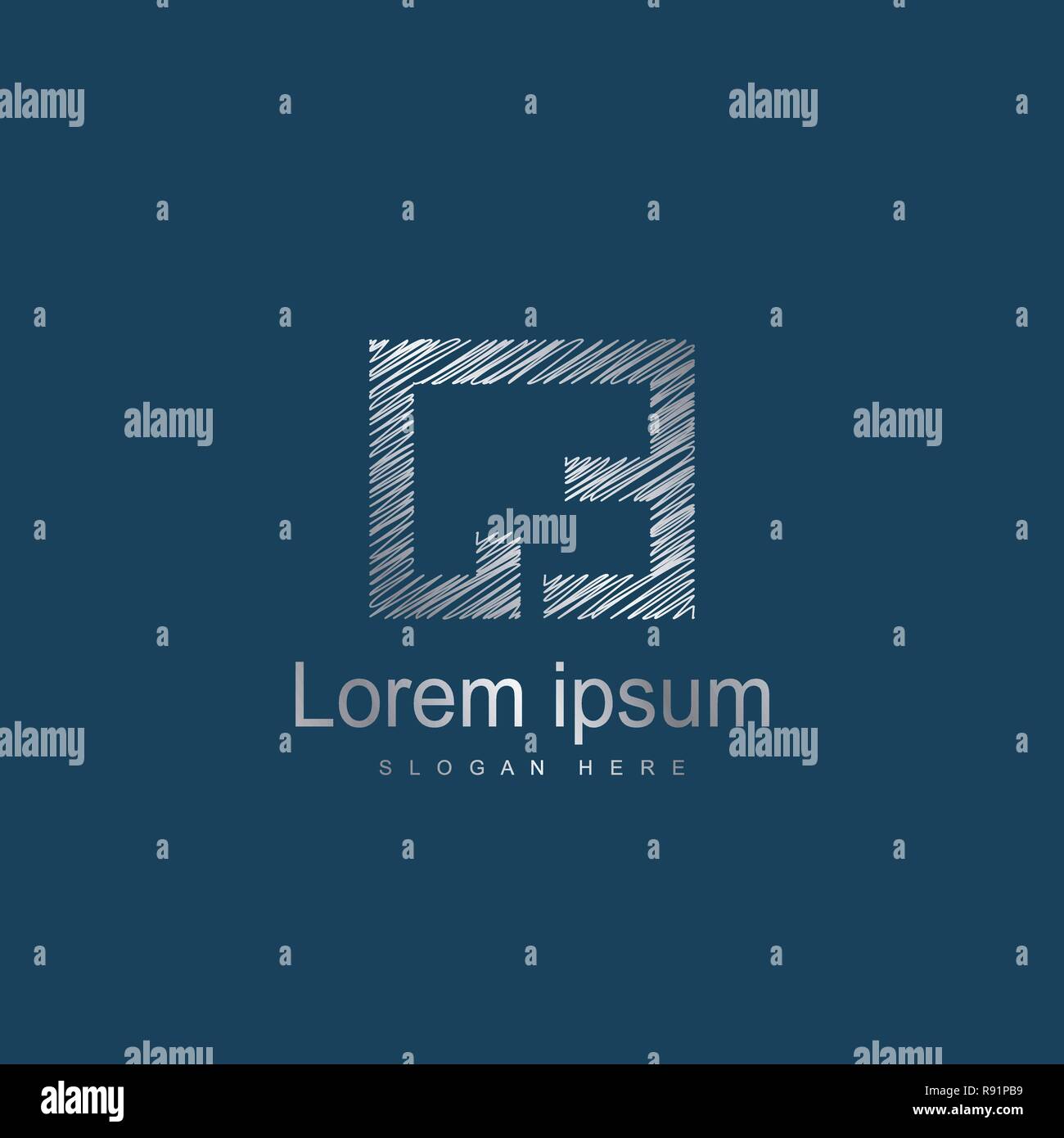 Lettera iniziale logo CE Modello disegno vettoriale Illustrazione Vettoriale