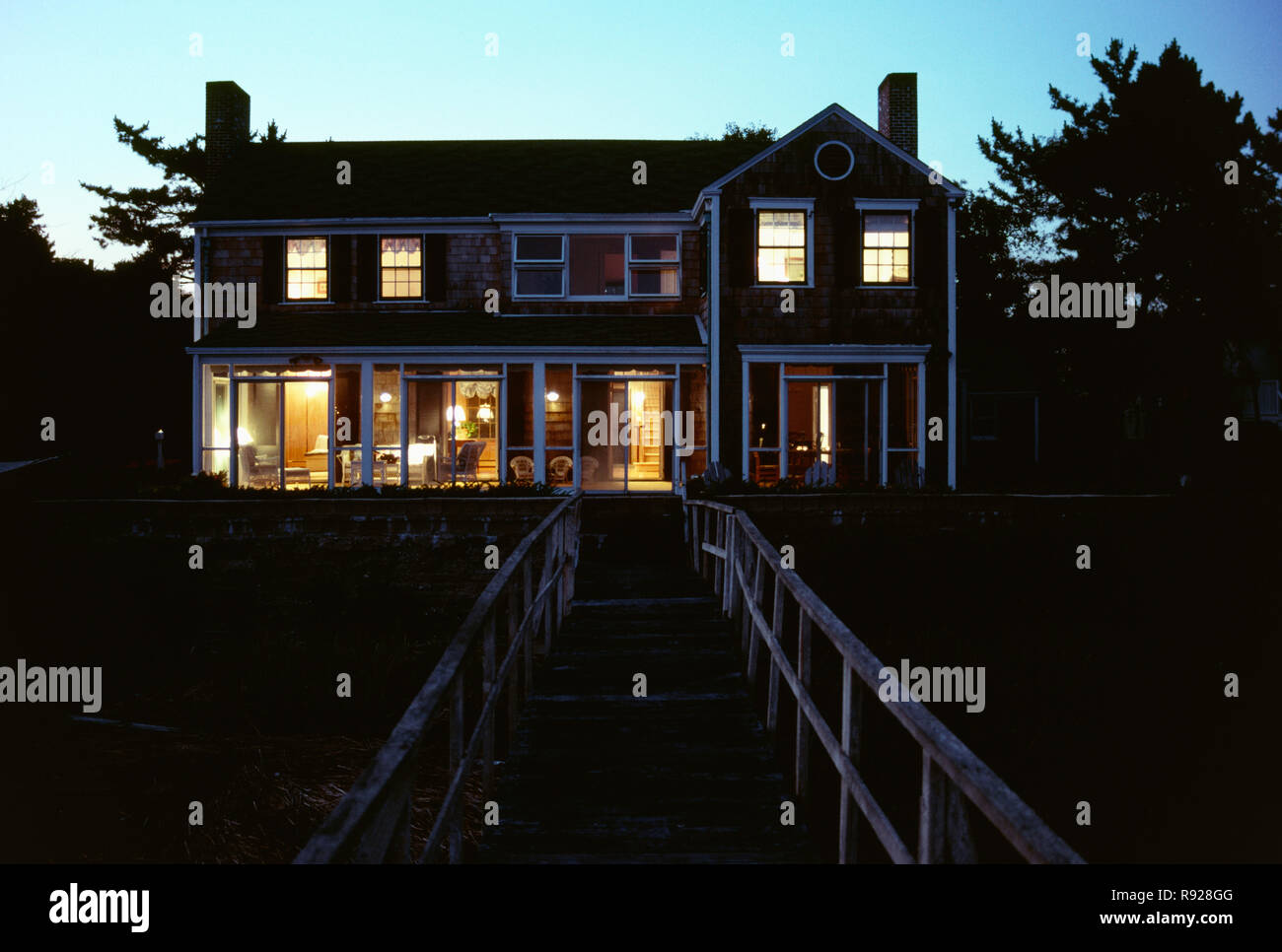 Casa di lusso in Lawrence, Isola di Man, New York, Stati Uniti d'America Foto Stock