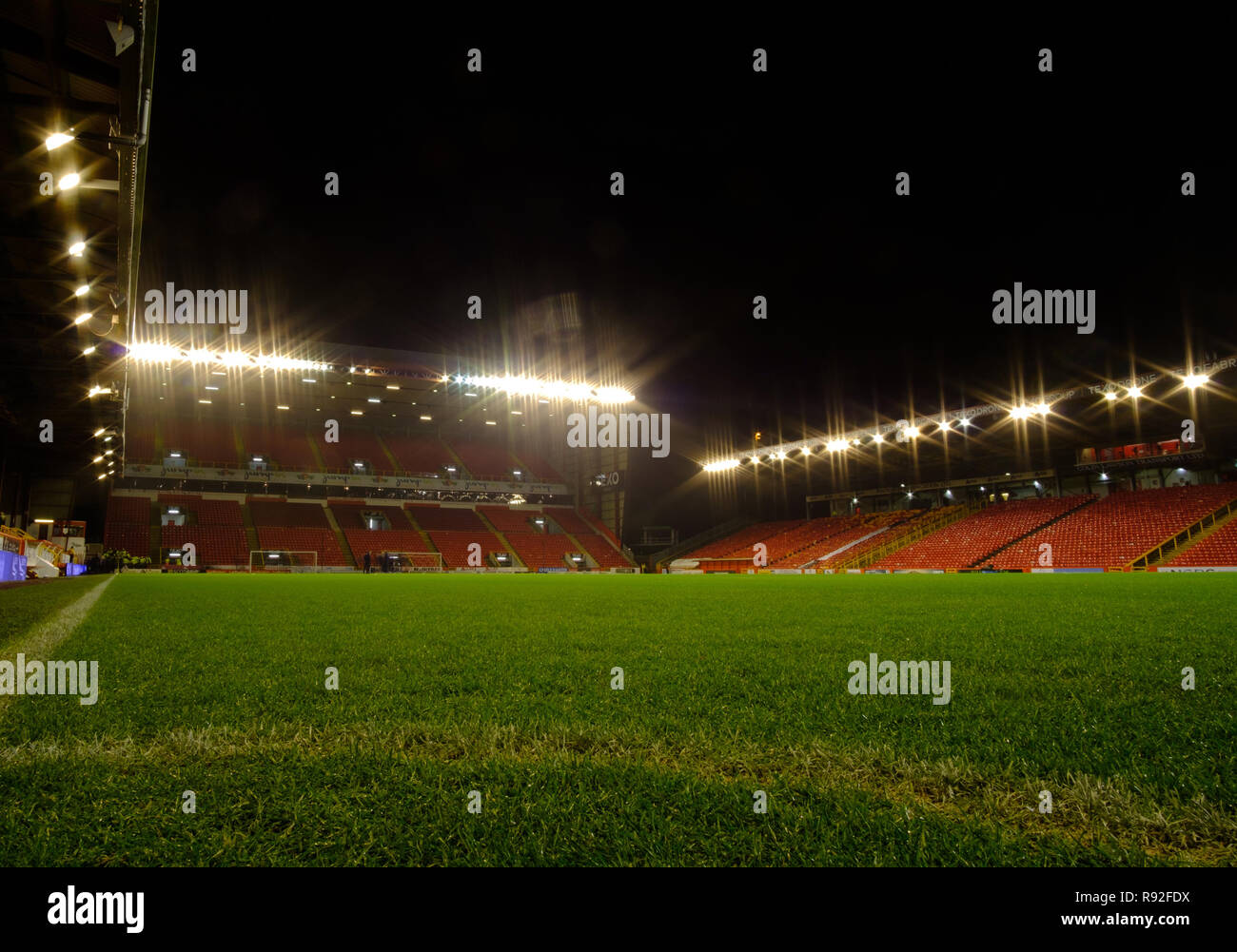 Pittodrie Stadium, Aberdeen, Regno Unito. Xviii Dicembre, 2018. Ladbrokes Premiership, Aberdeen rispetto a Dundee; vista generale del Pittodrie, casa di Aberdeen Credito: Azione Sport Plus/Alamy Live News Foto Stock