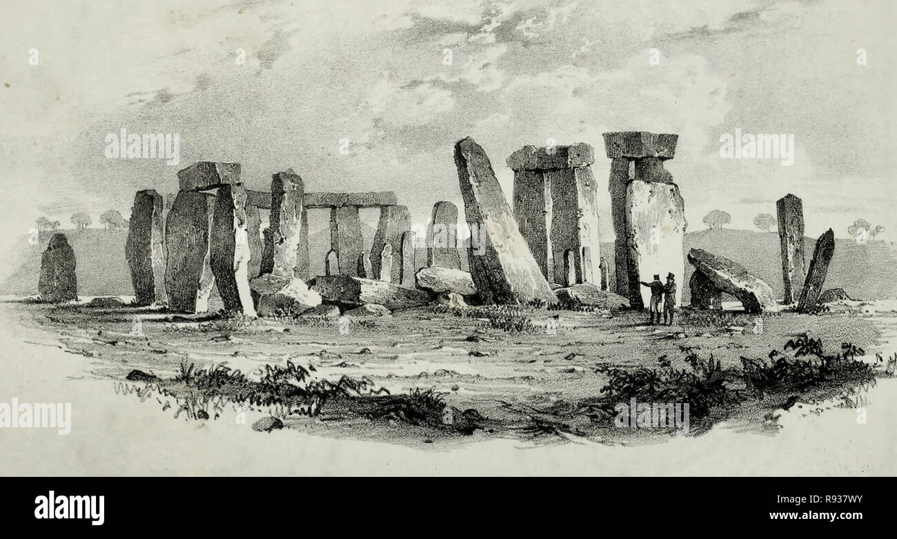 Stonehenge, circa 1825 Foto Stock