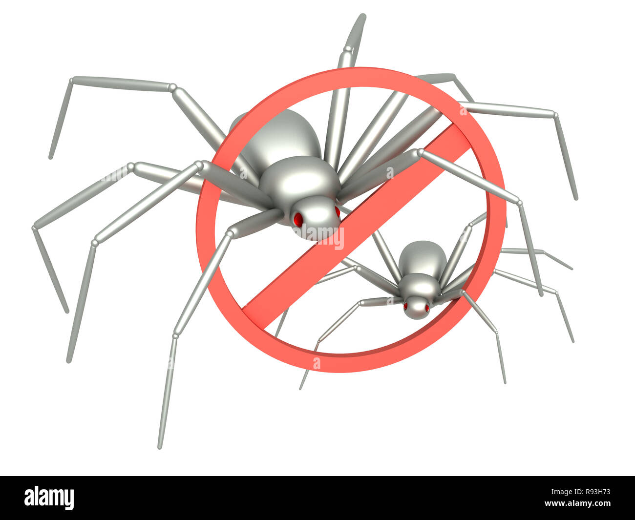 La penetrazione in un computer di un virus da Internet Foto Stock