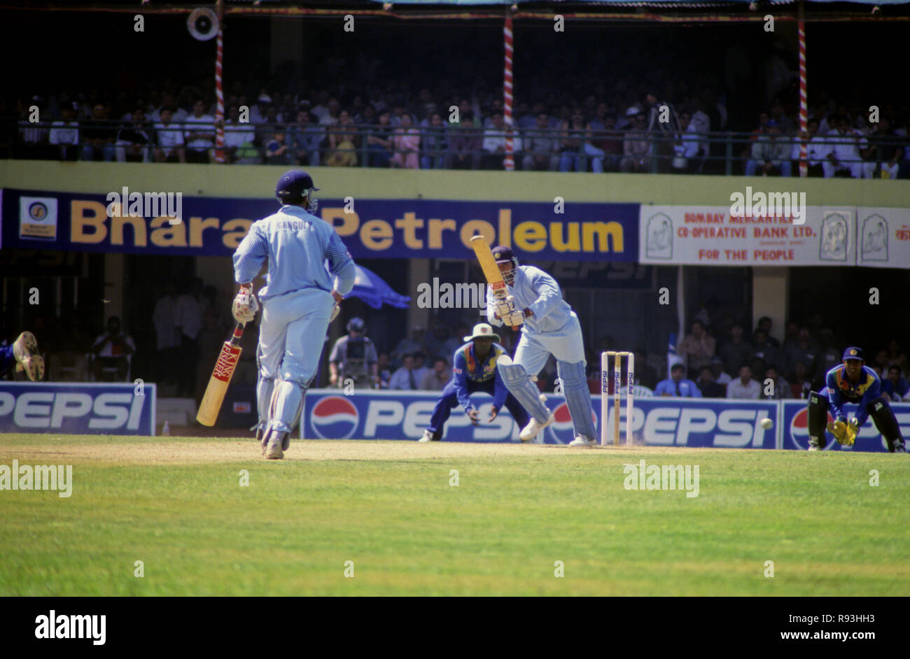 India Srilanka partita di cricket, Wankhede Stadium, Mumbai, Maharashtra, India Foto Stock