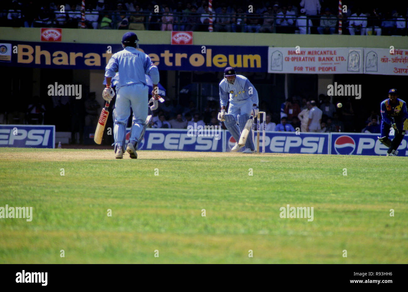 India Srilanka partita di cricket, Wankhede Stadium, Mumbai, Maharashtra, India Foto Stock