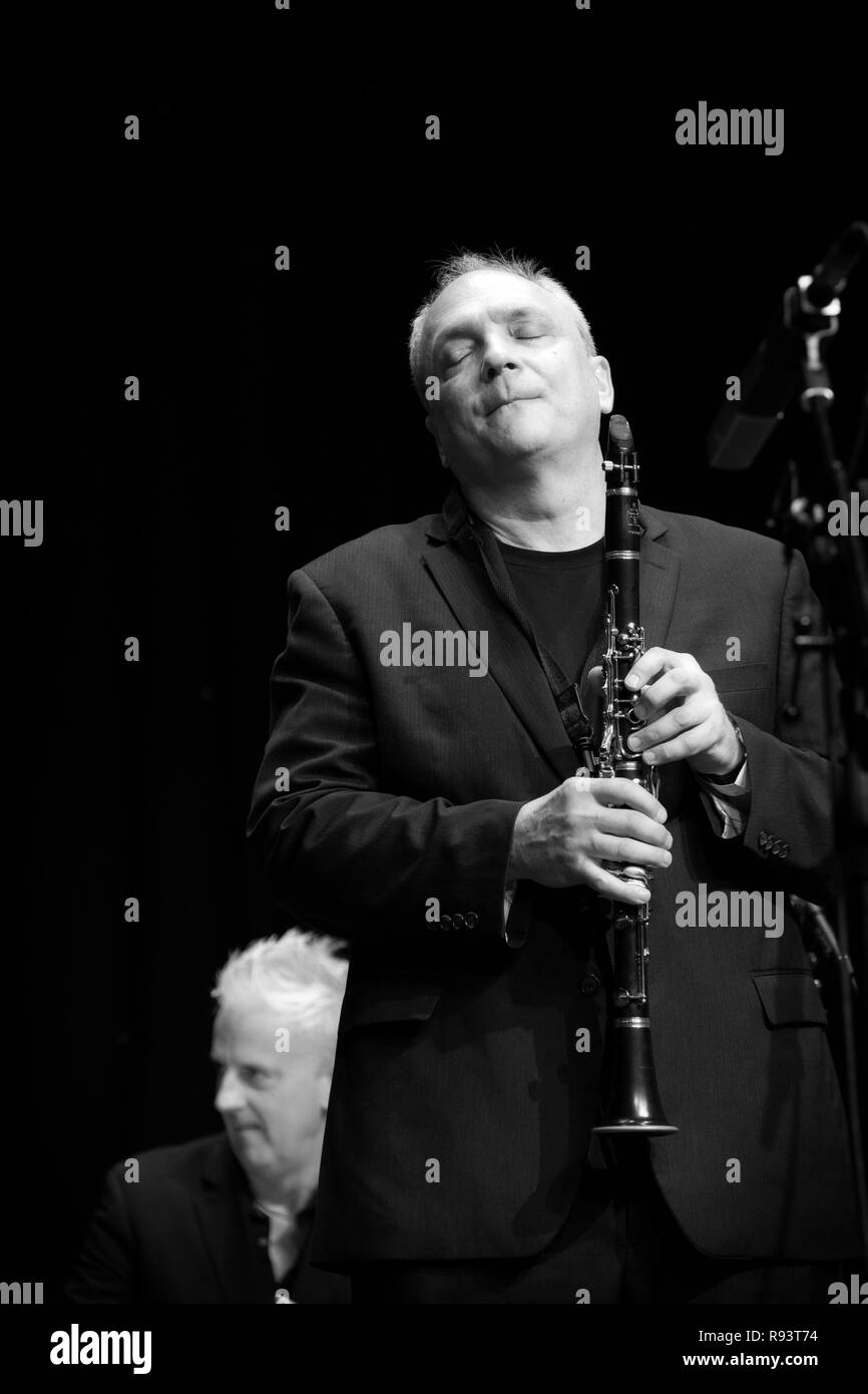 American, Ken Peplowski assolo al clarinetto, Scarborough Jazz Festival 2017 Foto Stock