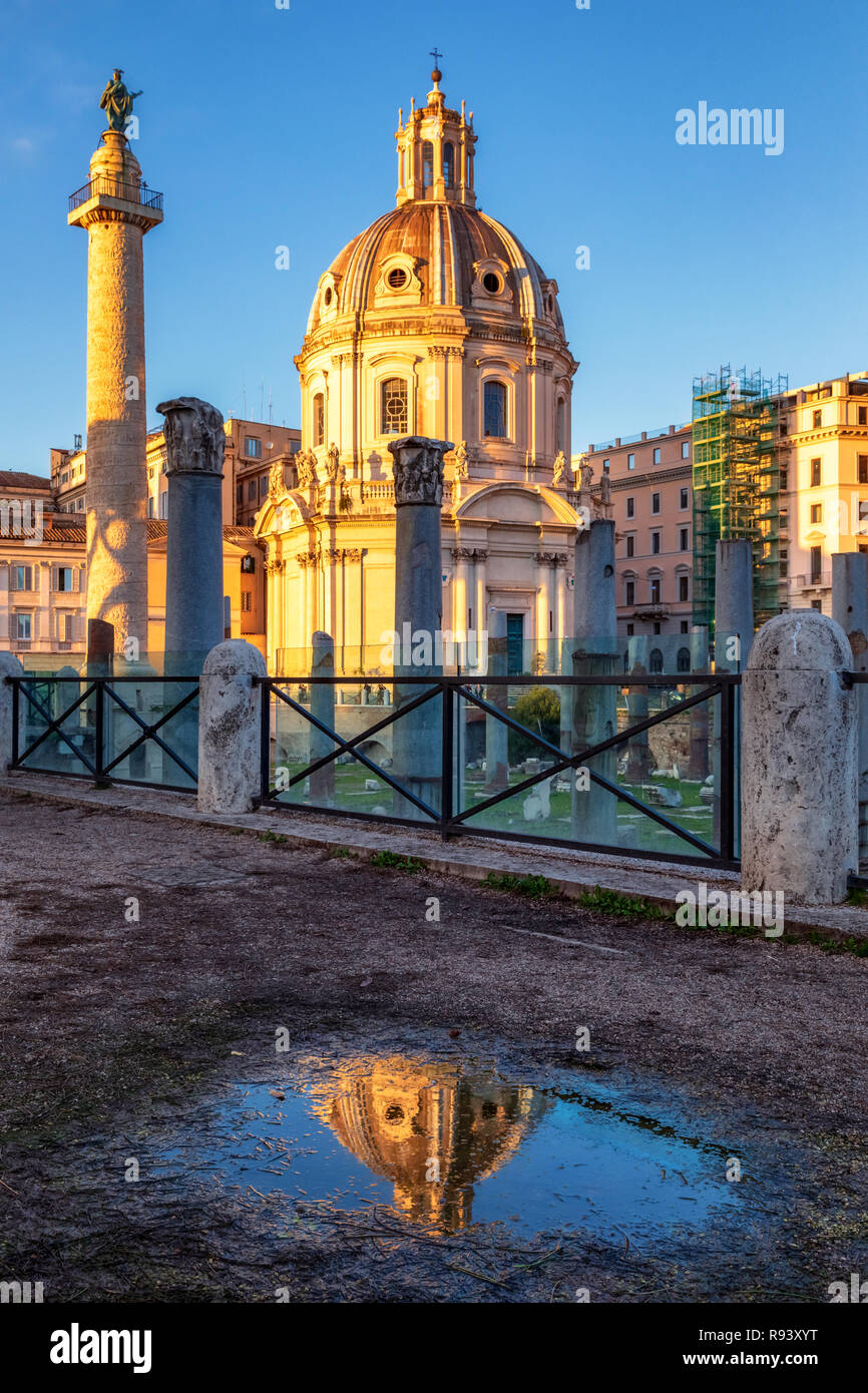 La chiesa del Santissimo Nome di Maria al Foro Traiano, Roma, lazio, Italy Foto Stock