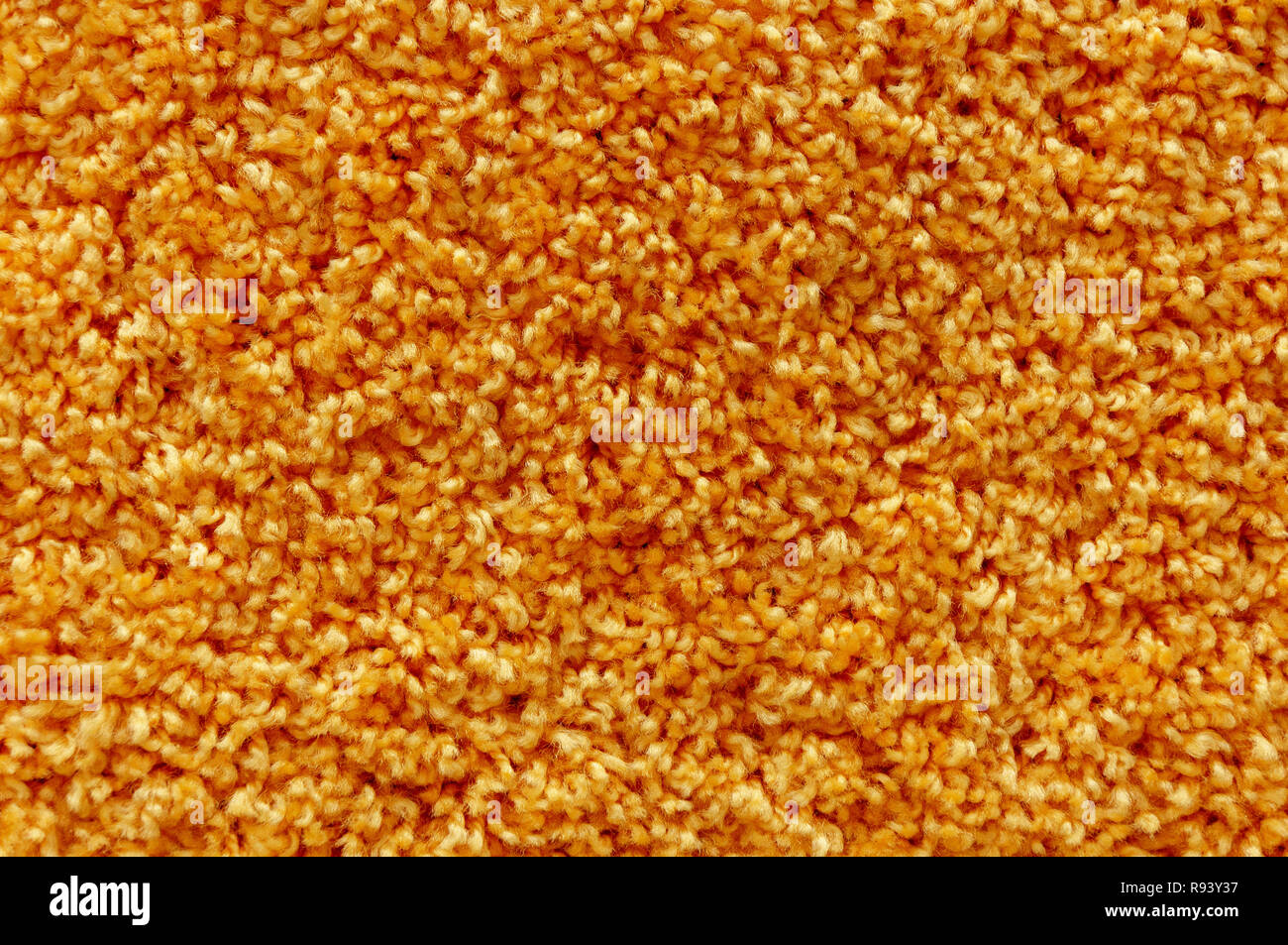 Orange tappeto di lana texture. Abstract background. Macro. Foto Stock