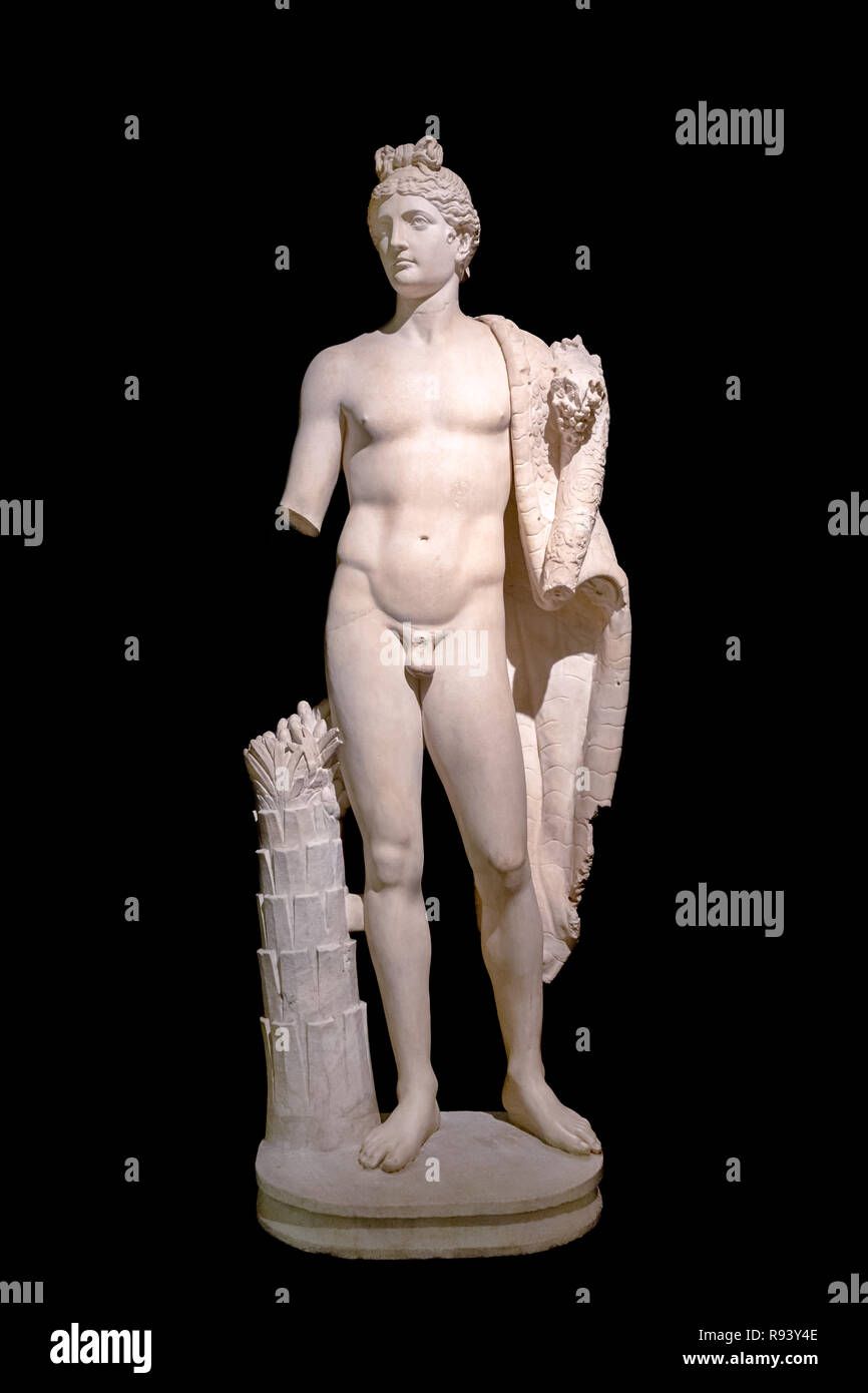 Il genius di Domiziano con una cornucopia, i Musei Capitolini di Roma, lazio, Italy Foto Stock