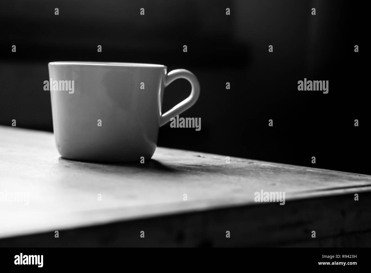 Una tazza di bianco Foto Stock