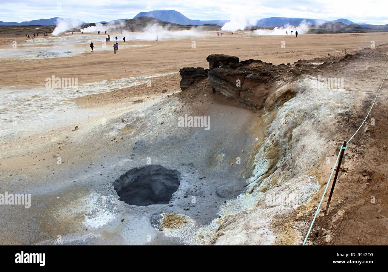 Area geotermale Hverir, Islanda, Agosto 26, 2018. (CTK foto/Jitka Bojanovska) Foto Stock