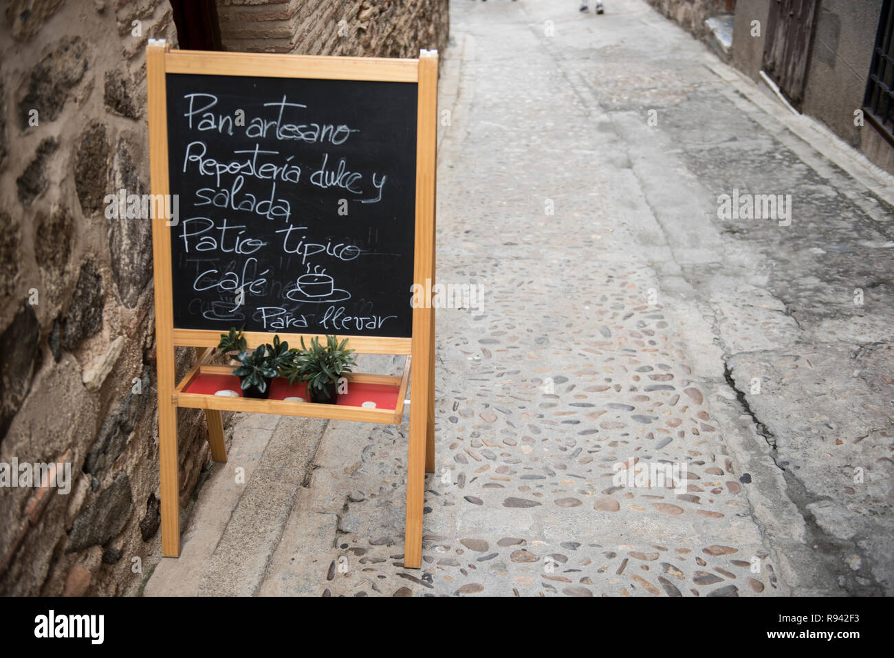 Coffee Shop Menu Foto Stock