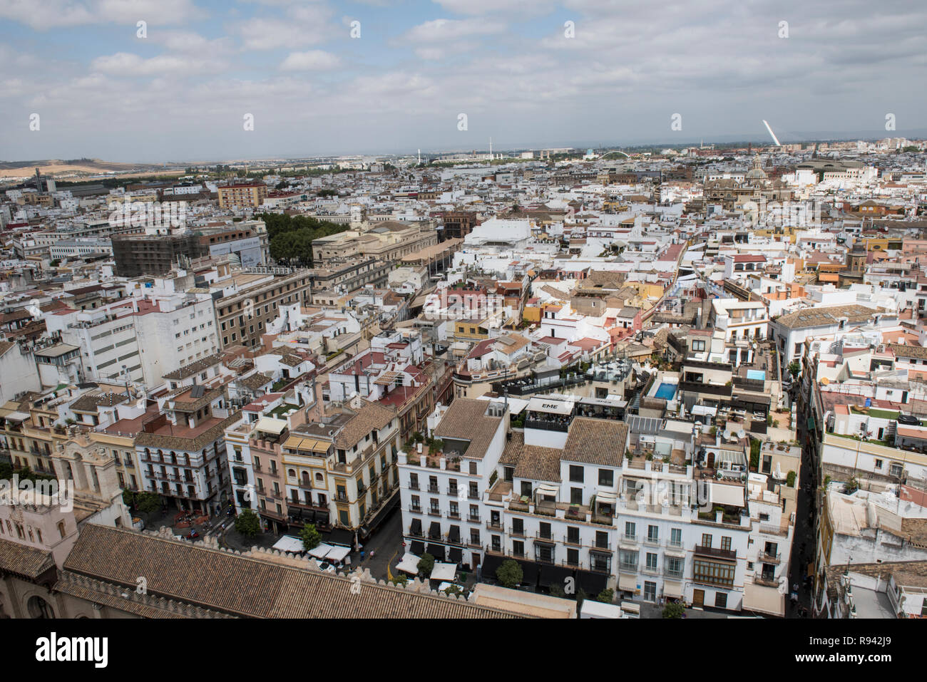 Vista della città dalla cattedrale Foto Stock