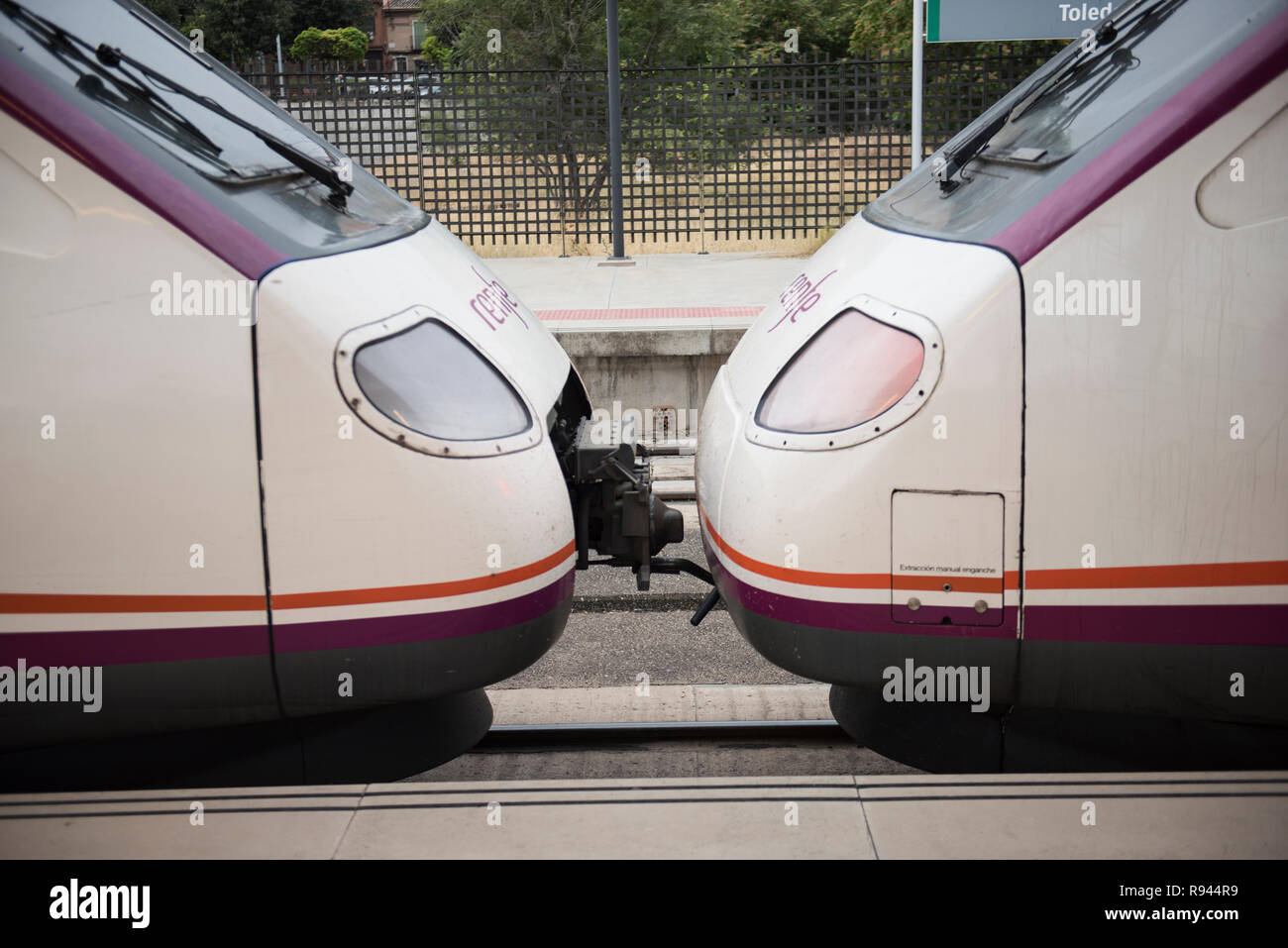 Metro ferrovie in Spagna Foto Stock