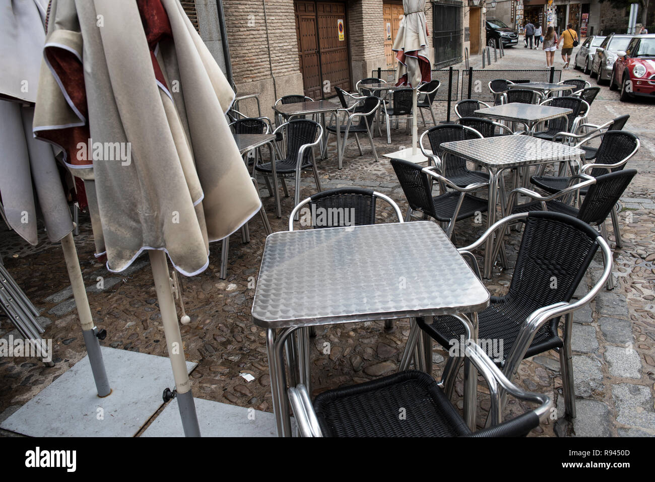 Fuori di un Coffee Shop Foto Stock