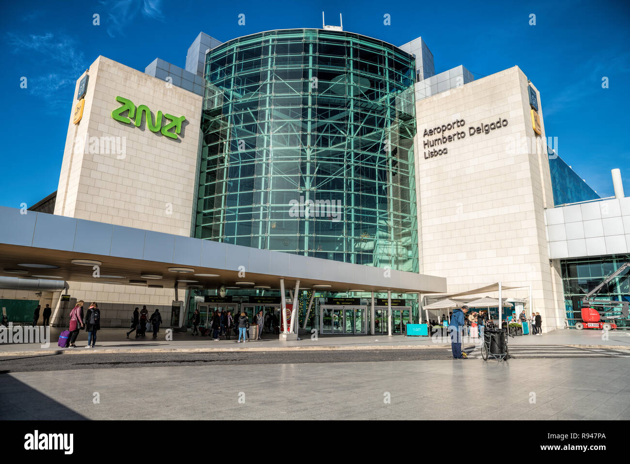Lisbona aeroporto Portela - Aeroporto internazionale situato a Lisbona, la capitale del Portogallo. Aeroporto principale è il gateway internazionale per il Portogallo Foto Stock
