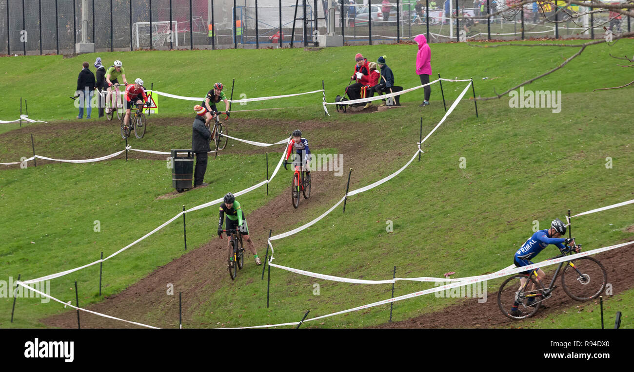 Abergavenny Welsh cyclecross Championships 2018 Foto Stock