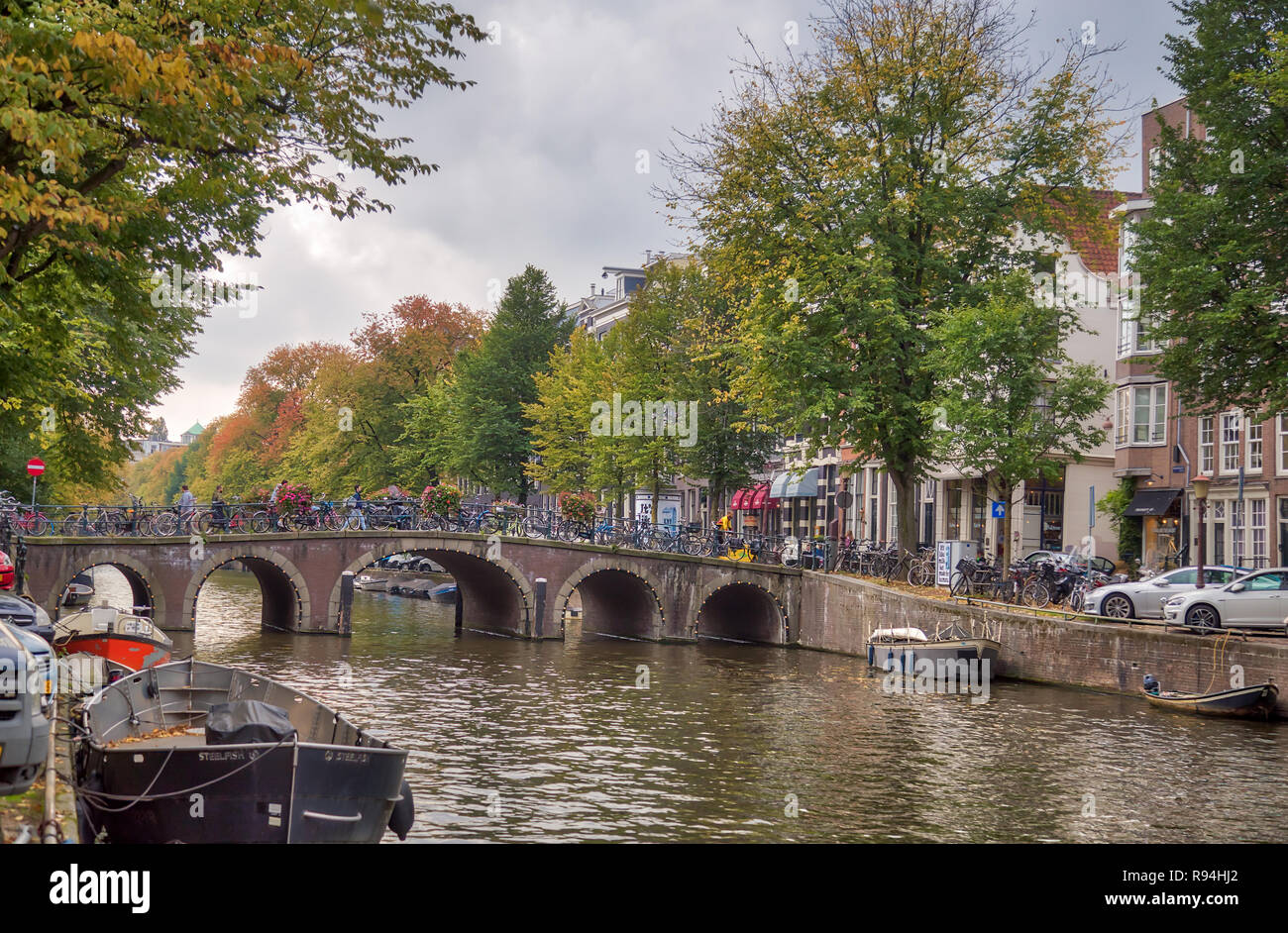 Amsterdam, Paesi Bassi scene Foto Stock