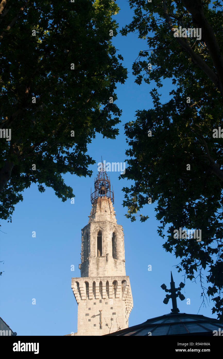 Campanile Avignon, Francia. Foto Stock