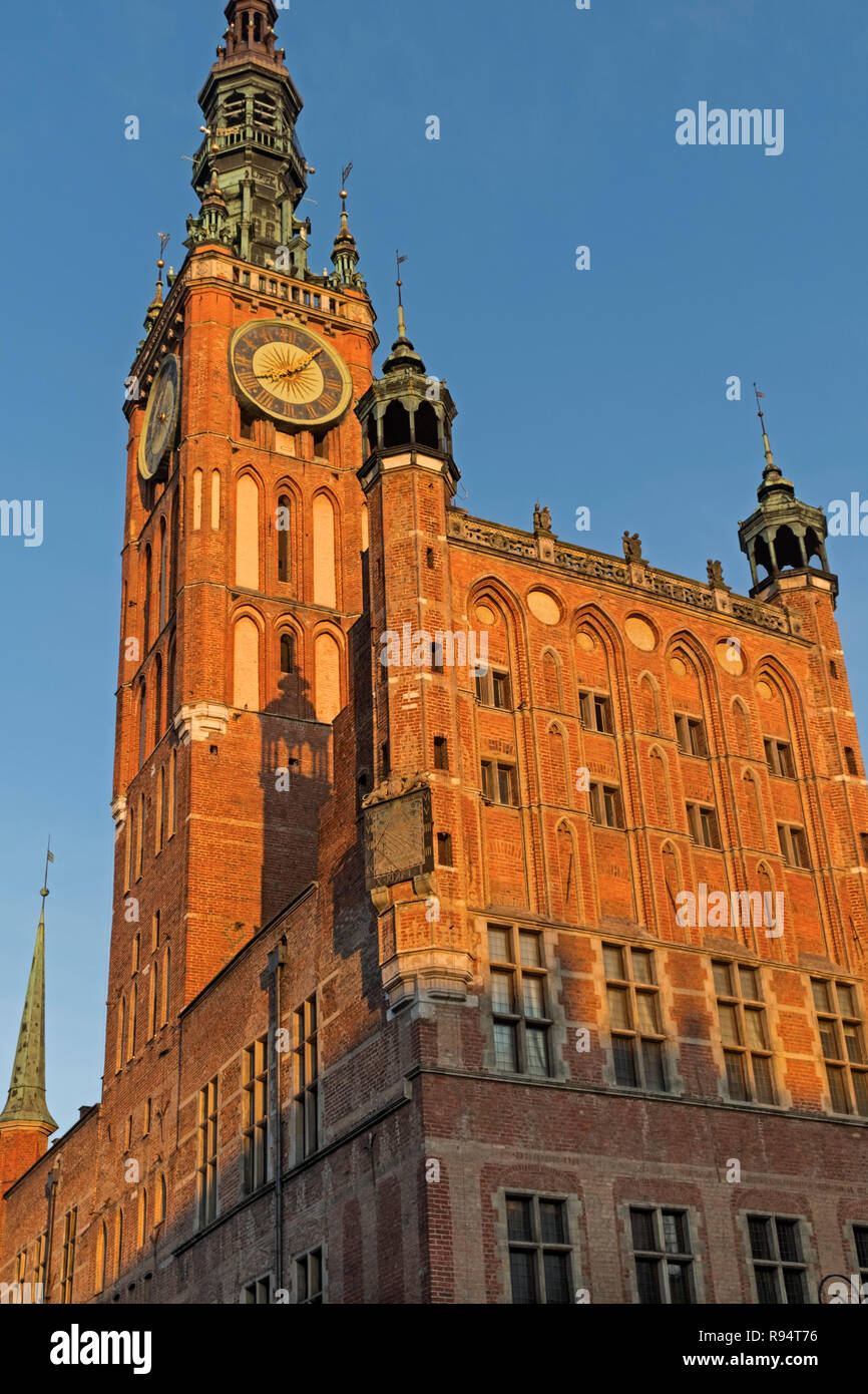 Town Hall tower. Danzica Polonia Polonia Foto Stock