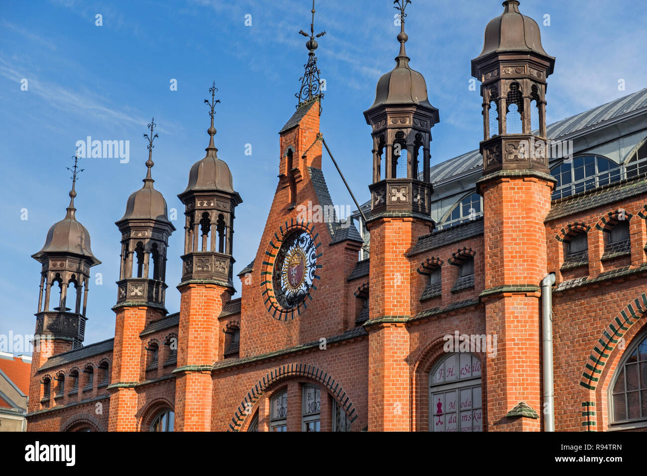 Hala Targowa Market Hall Danzica Polonia Polonia Foto Stock