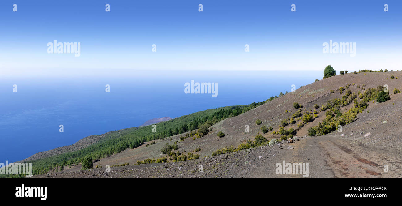 El Hierro - La collina di El Julan nel sud-ovest dell'isola Foto Stock