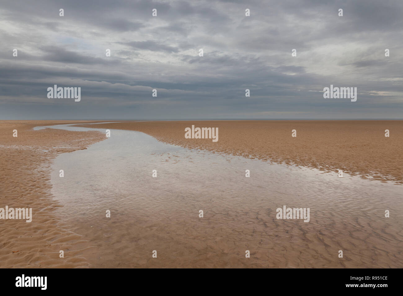 Holkham Beach, Holkham, Norfolk, Inghilterra, Regno Unito Foto Stock
