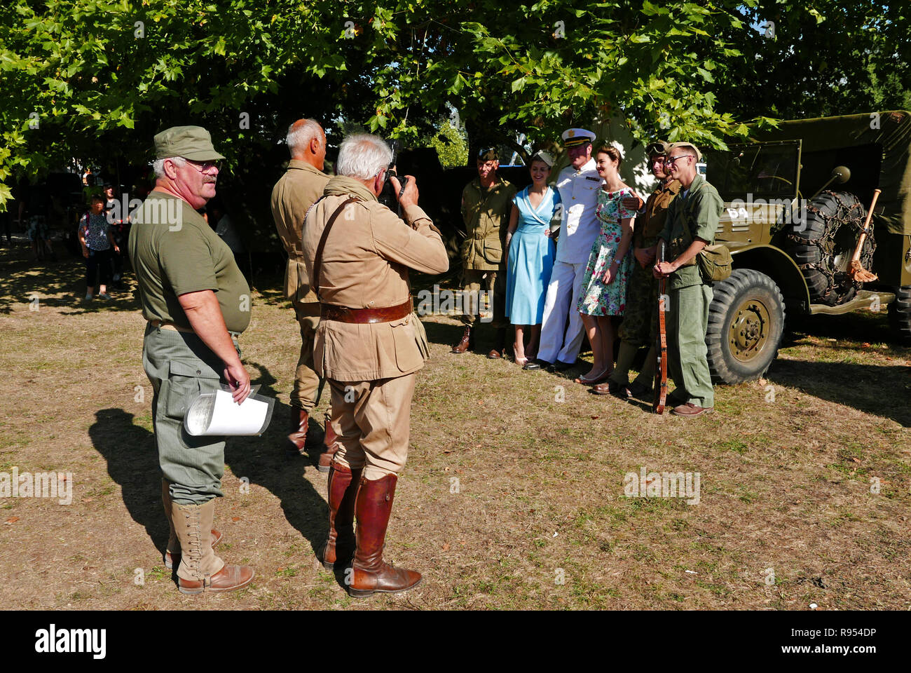 Photo Shoot, American Festival in Luynes, Indre-et-Loire,Touraine, Center-Val-de-Loire, Francia; l'Europa Foto Stock