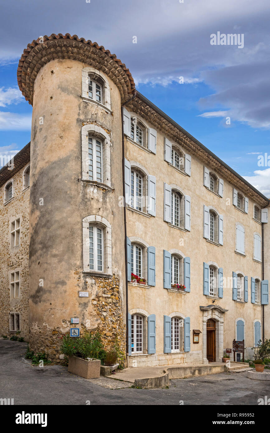 Xvii secolo château de La Palud-sur-Verdon, Alpes-de-Haute-Provence en région Provence-Alpes-Côte d'Azur, in Francia Foto Stock