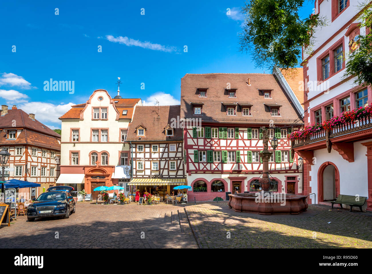 Mercato, Weinheim, Germania Foto Stock