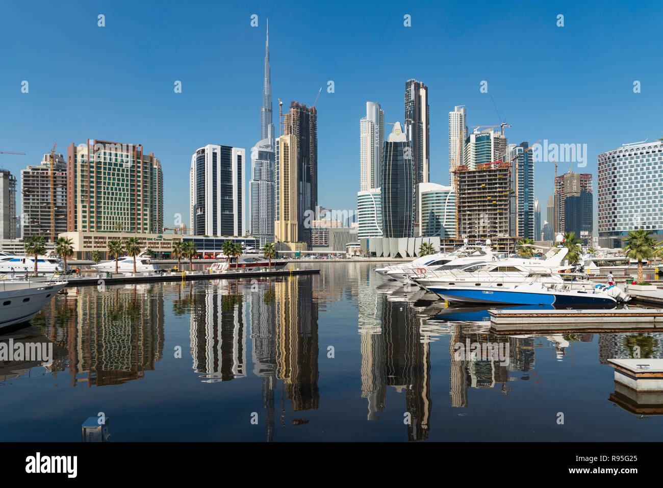 Nuovo Marasi Marina sul torrente in Business Bay in Dubai Emirati Arabi Uniti Foto Stock