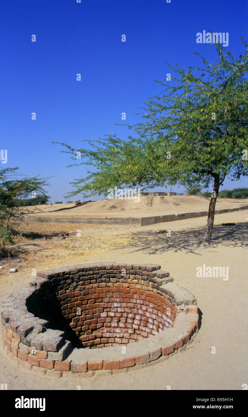 Bene da Indo Valley Civilization - 2300 a 1700 AC., Lothal, Gujarat, India, Asia Foto Stock