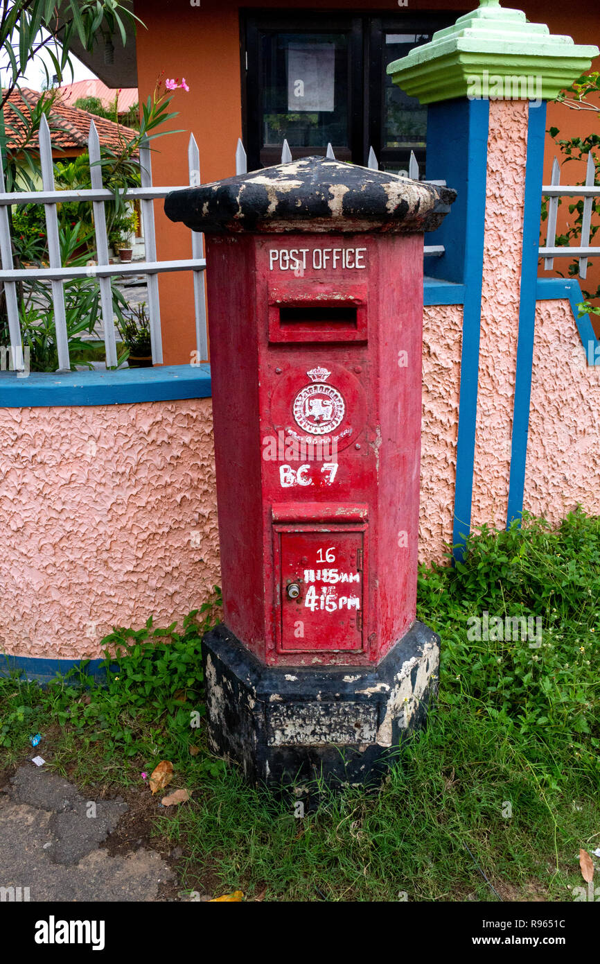 Letter Box Batticaloa nello Sri Lanka Foto Stock