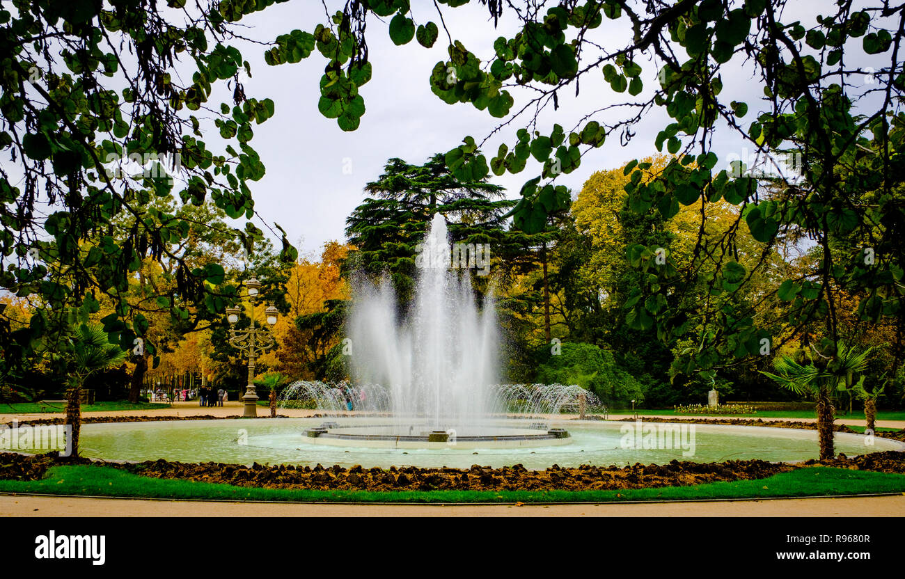 La fontana del Jardin Royal (Royal Garden) a Tolosa, Francia Foto Stock