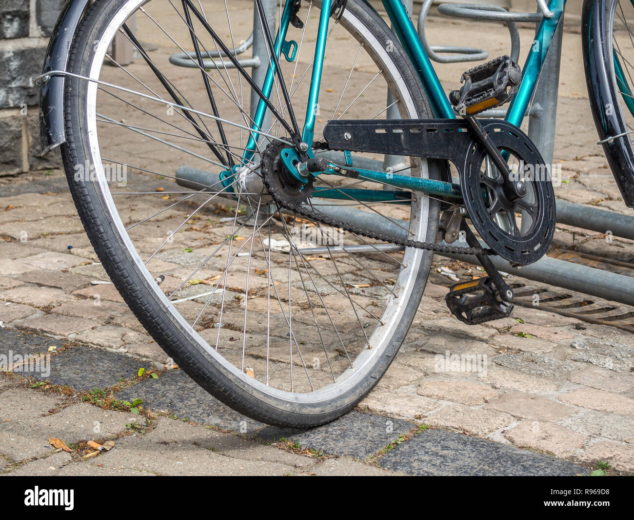 Otto in bici Foto Stock