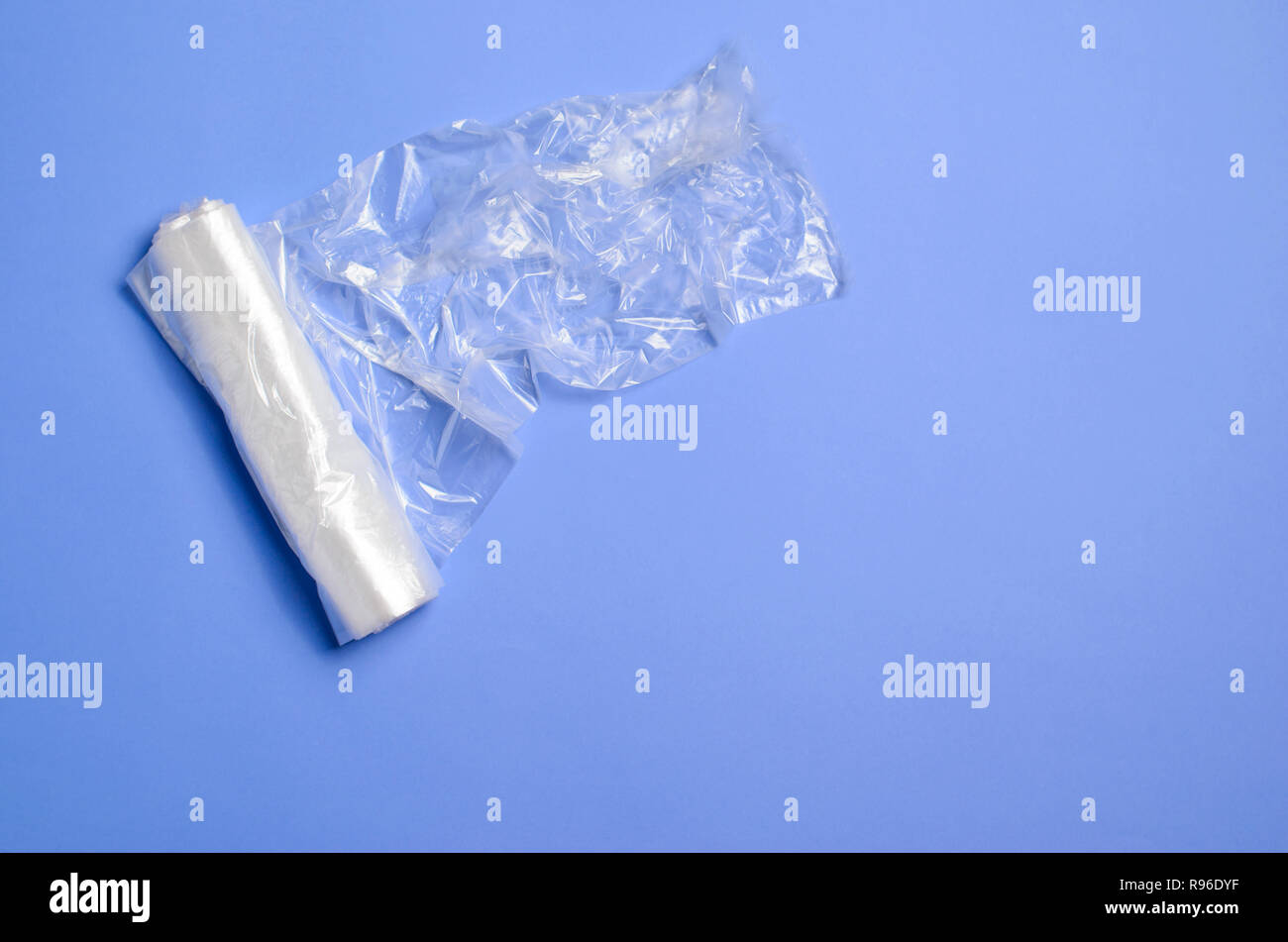 Dire di no ai sacchetti di plastica, il riciclo e il problema di inquinamento Concept Foto Stock