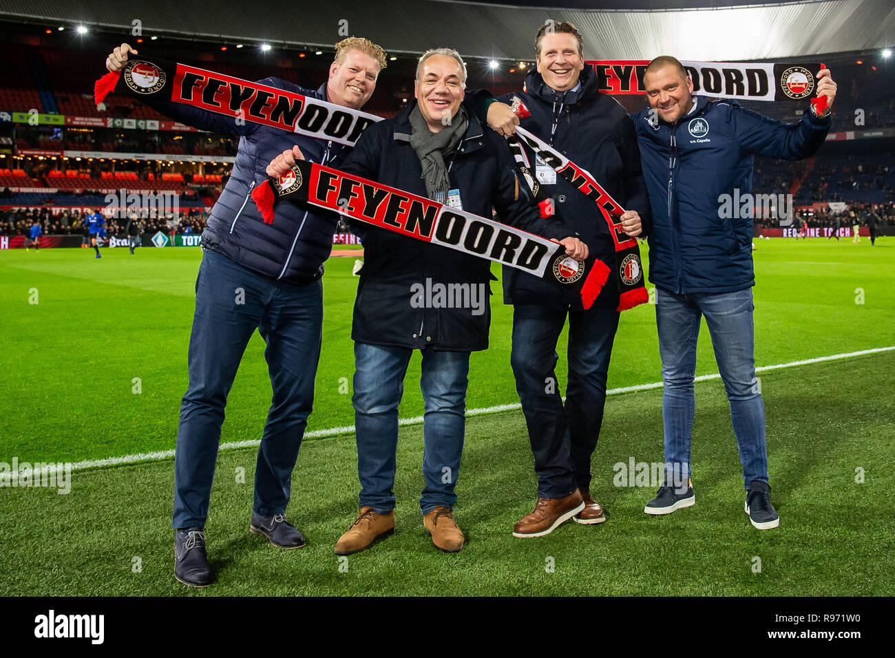 ROTTERDAM , Olanda , 20-12-2018 , stadio De Kuip, calcio , Stagione 2018/2019 , olandese Toto KNVB Beker , Feyenoord - FC Utrecht , risultato finale 1-0 , i vincitori Vriendenloterij Foto Stock
