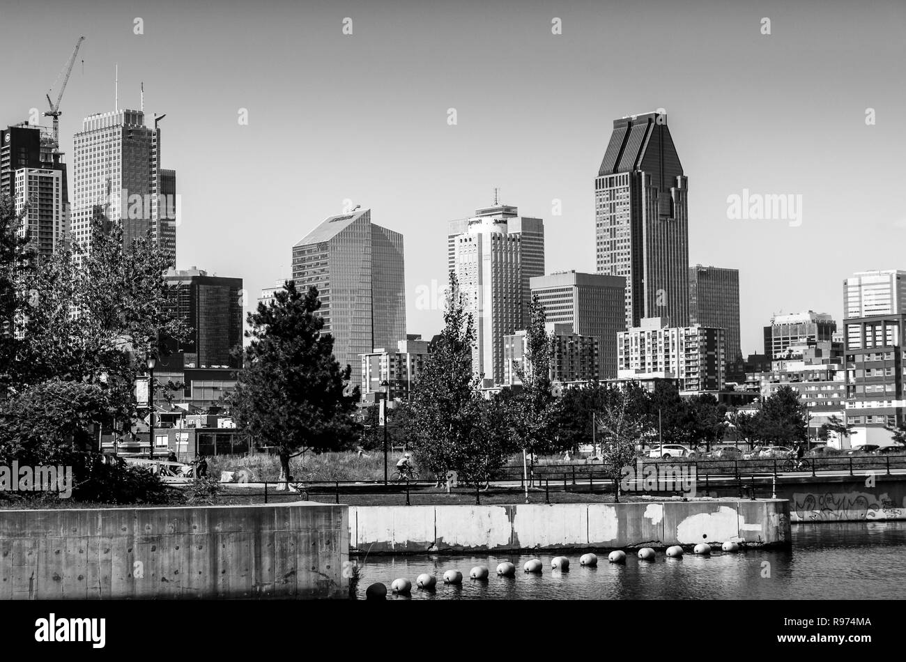 Il centro cittadino di Montreal Foto Stock