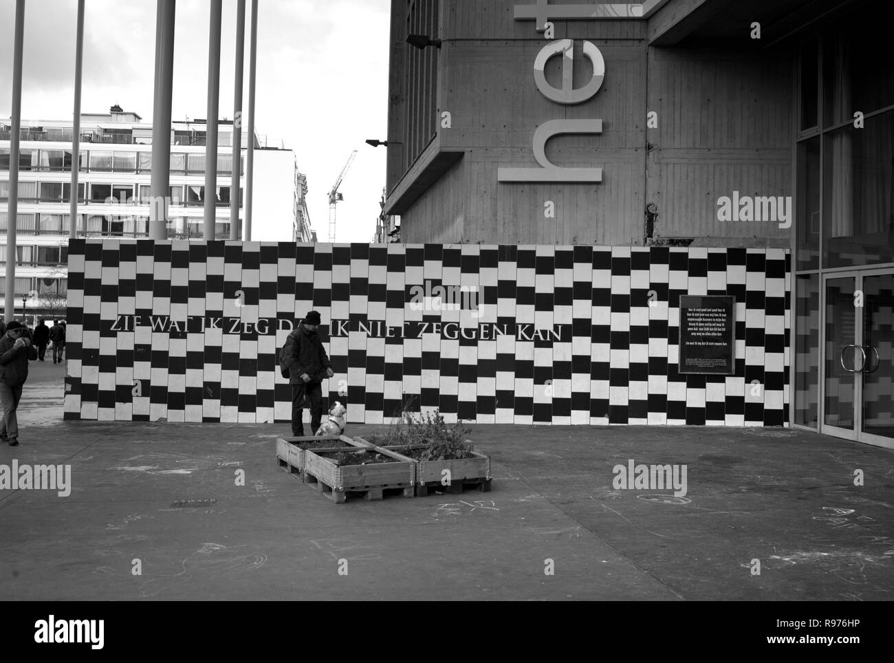 Di fronte Stadsschouwburg, Anversa, Belgio Foto Stock