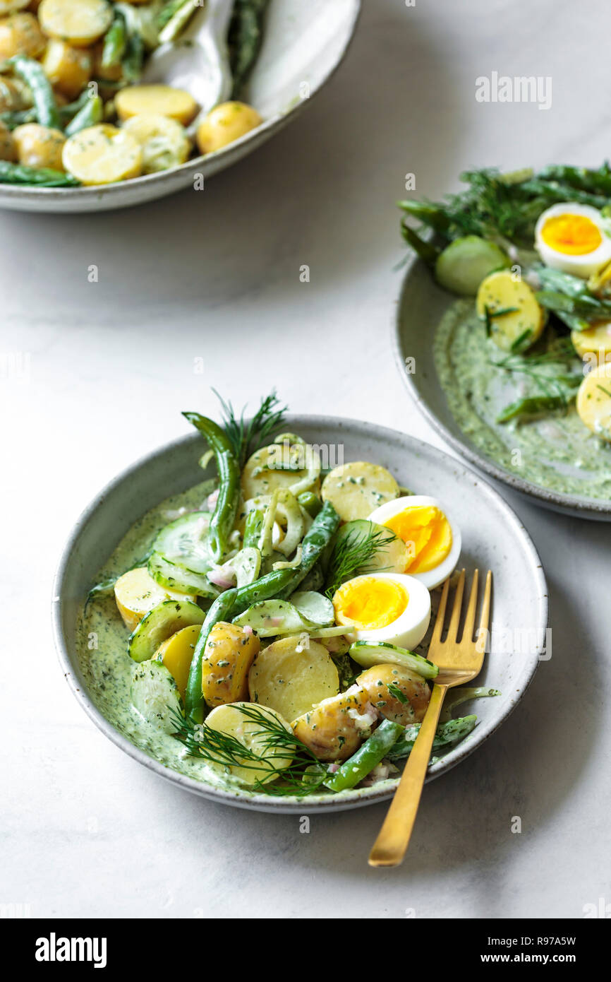 Dea verde insalata di patate Foto Stock