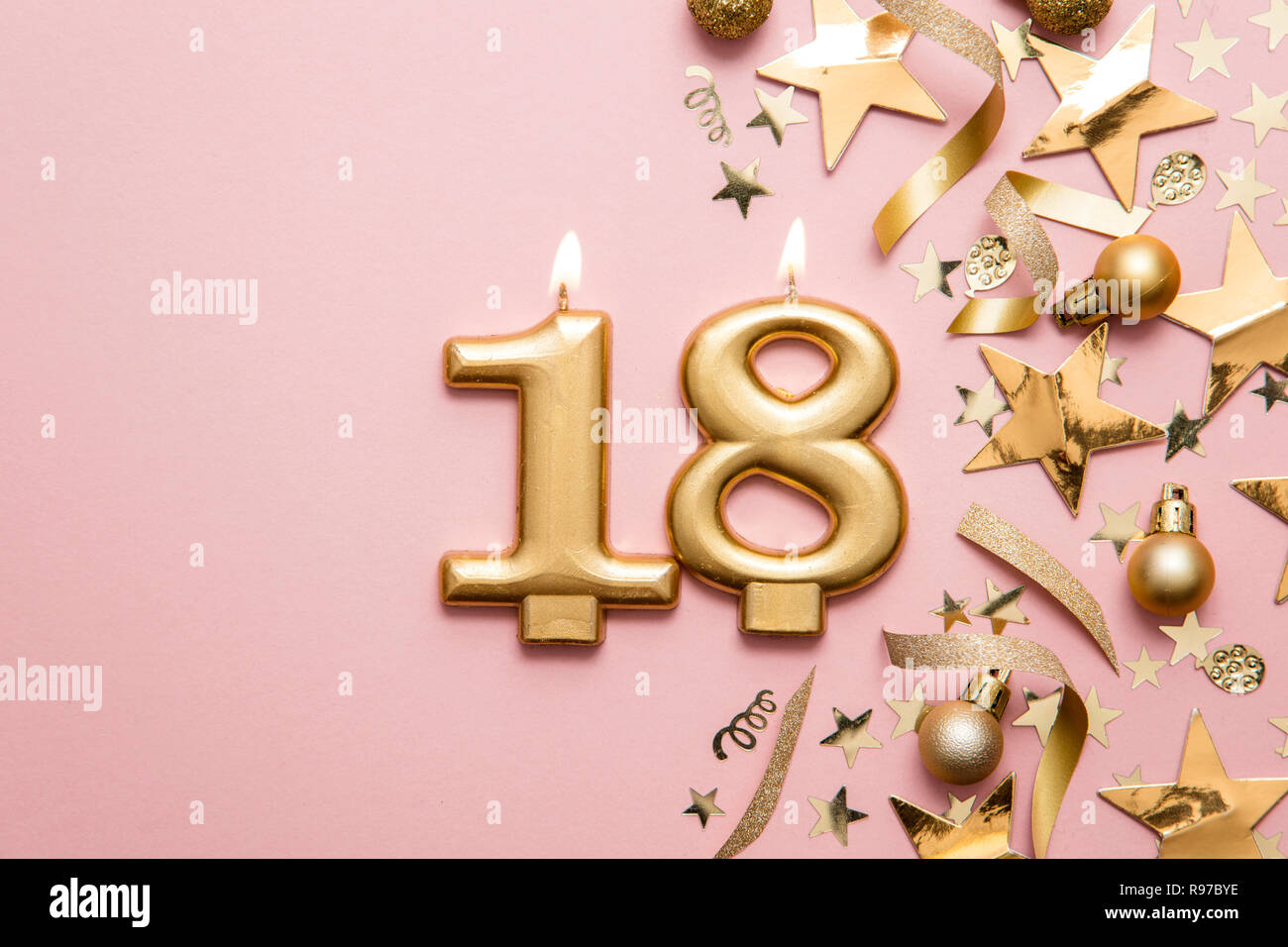 SURSURPRISE Decorazioni per 18° compleanno nere e rosse per ragazzi e
