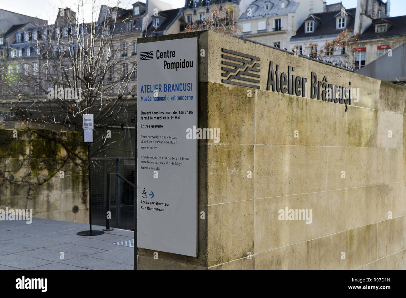 Atelier Brancusi - Pompidou Modern Art Center - Les Halles - Parigi - Francia Foto Stock