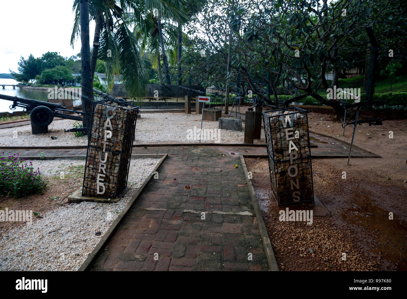 Oppurer's Hill Museo dell'esercito Trincomalee Sri Lanka Foto Stock