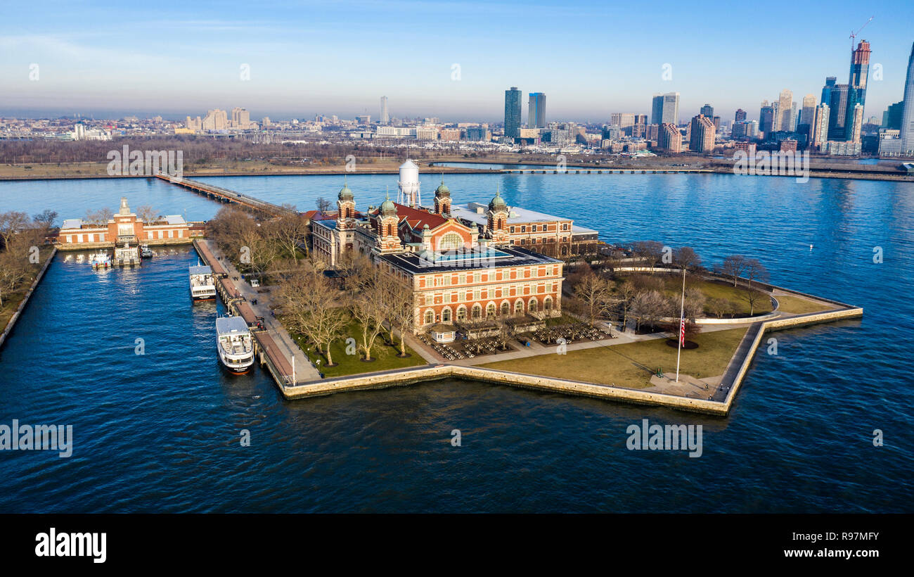 Ellis Island, New York City, NY, STATI UNITI D'AMERICA Foto Stock